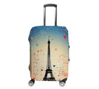 NONHAI Housse de protection pour valise de voyage, motif pingouin heureux, élastique, lavable, extensible, anti-rayures, convient aux bagages de 45,7 à 81,3 cm, Style-4, S
