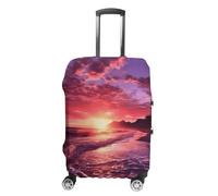 NONHAI Housse de protection pour valise de voyage, plage, coucher de soleil, élastique, lavable, extensible, anti-rayures, housse de valise de voyage pour bagages de 45,7 à 81,3 cm, Couleur-2, XL