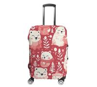 NONHAI Housses de bagage de voyage avec motif ours de dessin animé - Élastique et lavable - Housse de protection pour bagages de 48,3 à 81,3 cm, Style :, M, Imprimé