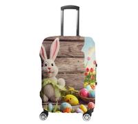 NONHAI Housses de bagage de voyage Happy Easter - Élastique et lavable - Housse de protection extensible anti-poussière pour bagages de 48,3 à 81,3 cm, Style :, S, Imprimé