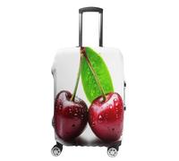 NONHAI Housses de bagages de voyage - Cerises fraîches - Élastique et lavable - Housse de protection extensible - Anti-poussière - Pour bagages de 48 à 81 cm, Style :, L, Imprimé
