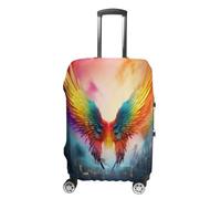 NONHAI Housses de bagages de voyage colorées - Housses de bagages élastiques et lavables - Housse de valise extensible anti-poussière - Protection pour bagages de 48 à 81 cm, Style :, L, Imprimé