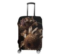 NONHAI Housses de bagages de voyage - Fleurs fanées - Élastique - Lavable - Housse de protection extensible - Anti-poussière - Pour bagages de 48 à 81 cm, Style :, XL, Imprimé