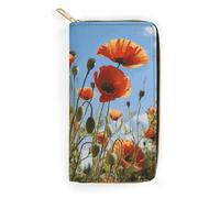 NONHAI Portefeuille en cuir pour femme avec fermeture éclair et poche à fermeture éclair pour le travail, portefeuille pour téléphone, portefeuille ultra fin avec poche zippée pour le shopping, style,