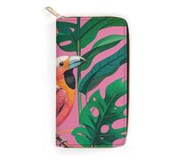 NONHAI Portefeuille pour femme en cuir avec fermeture éclair et poche à fermeture éclair pour le travail, portefeuille ultra fin avec poche zippée pour le shopping, style 19,8 x 10,4 x 2,5 cm, style,