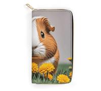 NONHAI Portefeuille pour femme en cuir de Guinée avec fermeture éclair pour le travail Portefeuille pour téléphone portable Portefeuille long portefeuille ultra fin avec poche zippée pour le shopping,