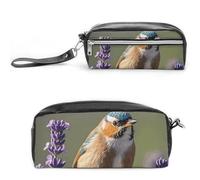 NONHAI Trousse à crayons oiseau violet lavande fleurs trousse de maquillage grande capacité pour homme femme trousse à stylos pour fournitures de bureau, style, 20 x 10 x 5,5 cm, Style :, 20*10*5.5cm