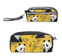 NONHAI Trousse à crayons pour homme et femme - Grande capacité - Motif panda sur fond jaune - Trousse à crayons pour fournitures de bureau, Style :, 20*10*5.5cm