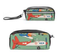 NONHAI Trousse à crayons pour homme et femme - Grande capacité - Trousse à crayons - Trousse de maquillage pour de nombreux petits avions de dessin animé - Trousse à crayons pour fournitures de