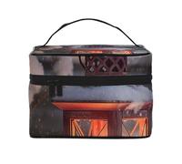 NONHAI Trousse de maquillage de voyage pour femme - Grande capacité - Fonctions cérébrales gauche et droite - Organiseur de maquillage avec poignée - Trousse de maquillage essentielle de voyage,