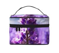 NONHAI Trousse de maquillage de voyage pour femme - Grande capacité - Fonctions cérébrales gauche et droite - Organiseur de maquillage avec poignée - Trousse de maquillage essentielle de voyage, Fleur