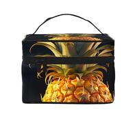 NONHAI Trousse de maquillage de voyage pour femme - Grande capacité - Motif fleurs au bord du lac - Organisateur de maquillage avec poignée - Trousse de maquillage essentielle de voyage, Fruits