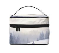 NONHAI Trousse de maquillage de voyage pour femme - Grande capacité - Motif lapin arc-en-ciel - Organisateur de maquillage avec poignée - Trousse de maquillage essentielle de voyage, Ski d'hiver,