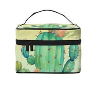 NONHAI Trousse de maquillage de voyage pour femme - Grande capacité - Trousse de toilette amusante - Grains de café torréfiés - Organisateur de maquillage avec poignée - Trousse de maquillage