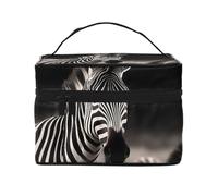 NONHAI Trousse de maquillage de voyage pour femme - Grande capacité - Trousse de toilette avec motif hibou sauvage, oiseaux - Organisateur de maquillage avec poignée - Trousse de maquillage