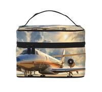 NONHAI Trousse de maquillage de voyage pour femme - Grande capacité - Trousse de toilette avec motif hibou sauvage, oiseaux - Organisateur de maquillage avec poignée - Trousse de maquillage