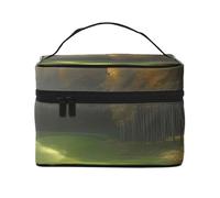 NONHAI Trousse de maquillage de voyage pour femme - Grande capacité - Trousse de toilette avec poignée - Motif coquillages et étoiles de mer, Terrain de golf., Taille unique