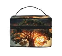 NONHAI Trousse de maquillage de voyage pour femme - Grande capacité - Trousse de toilette - Beautés naturelles - Organisateur de maquillage avec poignée - Trousse de maquillage essentielle de voyage,
