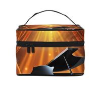 NONHAI Trousse de maquillage de voyage pour femme - Grande capacité - Trousse de toilette - Beautés naturelles - Organisateur de maquillage avec poignée - Trousse de maquillage essentielle de voyage,