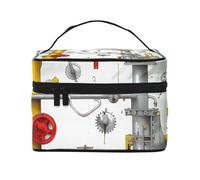 NONHAI Trousse de maquillage de voyage pour femme - Grande capacité - Trousse de toilette de golf, yacht, club, organisateur de maquillage avec poignée - Trousse de maquillage essentielle de voyage,