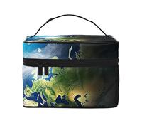 NONHAI Trousse de maquillage de voyage pour femme - Grande capacité - Trousse de toilette de golf, yacht, club, organisateur de maquillage avec poignée - Trousse de maquillage essentielle de voyage,