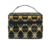 NONHAI Trousse de maquillage de voyage pour femme - Grande capacité - Trousse de toilette de golf, yacht, club, organisateur de maquillage avec poignée - Trousse de maquillage essentielle de voyage,