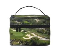 NONHAI Trousse de maquillage de voyage pour femme - Grande capacité - Trousse de toilette de golf, yacht, club, organisateur de maquillage avec poignée - Trousse de maquillage essentielle de voyage,