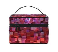 NONHAI Trousse de maquillage de voyage pour femme - Grande capacité - Trousse de toilette pour cartes à jouer - Organisateur de maquillage avec poignée - Trousse de maquillage essentielle de voyage,