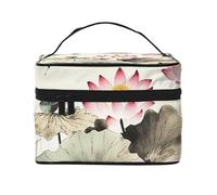 NONHAI Trousse de maquillage de voyage pour femme - Grande capacité - Trousse de toilette pour cartes à jouer - Organisateur de maquillage avec poignée - Trousse de maquillage essentielle de voyage,