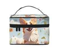 NONHAI Trousse de maquillage de voyage pour femme - Grande capacité - Trousse de toilette pour cartes à jouer - Organisateur de maquillage avec poignée - Trousse de maquillage essentielle de voyage,