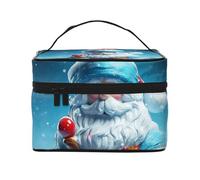 NONHAI Trousse de maquillage de voyage pour femme - Grande capacité - Trousse de toilette pour cartes à jouer - Organisateur de maquillage avec poignée - Trousse de maquillage essentielle de voyage,