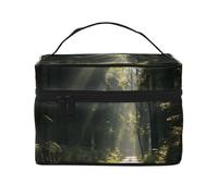 NONHAI Trousse de maquillage de voyage pour femme - Grande capacité - Trousse de toilette pour course à pied - Berger allemand - Organisateur de maquillage avec poignée - Trousse de maquillage