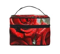 NONHAI Trousse de maquillage de voyage pour femme - Grande capacité - Trousse de toilette pour tristesse et tempête - Avec poignée - Organiseur de maquillage essentiel de voyage, rose, Taille unique