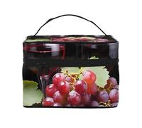 NONHAI Trousse de maquillage de voyage pour femme - Trousse de toilette portable de grande capacité - Motif montagnes rétro - Organisateur de maquillage avec poignée - Trousse de maquillage