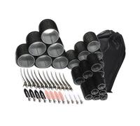 NonHeat Lot de 6 bigoudis avec pince à cheveux en métal pour cheveux longs à courts