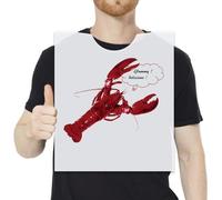 Nonley Lot de 30 bavoirs jetables en plastique pour adultes, 58,4 cm