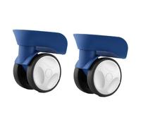NonMiFyR 2 Pièces Roue de Valise Roue de Remplacement Accessoire de Bagage Roulette Directionnelle Fonction Rotation 360 Degrés en PP Adaptée pour Réparation, Bleu