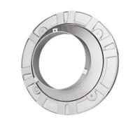 NonMiFyR Adaptateur de Bague de en Acier, Portable, Diamètre Réglable de 18,7 Cm, Rotation à 360° pour Lampe, Montage Simple et Léger.