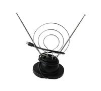 NonMiFyR Antenne TV avec Oreilles de Lapin Universelle pour Télévision Antenne Intérieure Légère Boucle VHF Anti-interférences Accessoire de Télévision, Câble 1 Mètre