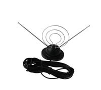 NonMiFyR Antenne TV avec Oreilles de Lapin Universelle pour Télévision Antenne Intérieure Légère Boucle VHF Anti-interférences Accessoire de Télévision, Câble de 9 Mètres