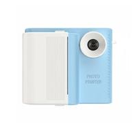NonMiFyR Appareil Photo Enfant Caméra Instantanée Numérique Impression Rapide Écran 28 Pouces Prise de Vue Vidéo Prêt à l'emploi Fonction Selfie Adapté pour, Bleu