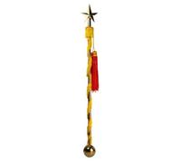 NonMiFyR Bâton Marche pour Orchestre Grelots Décoratifs Base Ron pour Assurer une Conduite Précise Lors s Défilés Paras, Or, 120CM