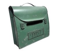 NonMiFyR Boîte Aux Lettres Murale Style Mallette, Facile à Installer, Pratique, Style Vintage, Idéale pour Le Jardin Ou L'extérieur.