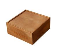 NonMiFyR Boîte de Rangement, Boîte à Souvenirs avec Couvercle Coulissant, Coffret Cadeau de Mariage, Rangement à Bijoux pour Les Amateurs D'art et Les Arti, 22.5 Cm X 22.5 Cm X