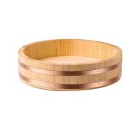 NonMiFyR Bol Riz à Sushi En Bois Faible Hauteur Cuve à Mélanger Riz à Sushi Plusieurs Tailles Disponibles Rice Mixing Bowl Japonais, Diamètre 30 CM