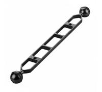 NonMiFyR Bras de Lampe de Plongée Extension pour Appareil Photo sous-Marin Structure Solide en Alliage d'Aluminium Montage à Double Boule pour Réglage Précis, Noir, 11 Pouces