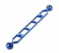 NonMiFyR Bras de Lampe de Plongée Extension pour Appareil Photo sous-Marin Structure Solide en Alliage d'Aluminium Montage à Double Boule pour Réglage Précis, Bleu, 11 Pouces