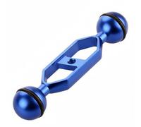 NonMiFyR Bras de Lampe de Plongée Extension pour Appareil Photo sous-Marin Structure Solide en Alliage d'Aluminium Montage à Double Boule pour Réglage Précis, Bleu, 5 Pouces