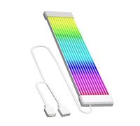 NonMiFyR Câble D'extension d'alimentation ARGB, Bande LED Flexible et Lumineuse Multifonction 5V 3 Broches pour Boîtier D'ordinateur et, Bandes Blanches 12
