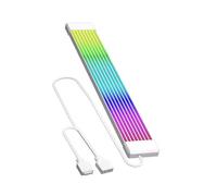 NonMiFyR Câble D'extension d'alimentation ARGB, Bande LED Flexible et Lumineuse Multifonction 5V 3 Broches pour Boîtier D'ordinateur et, Bandes Blanches 8